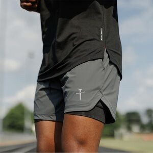 Three Nails Pro-Lite 5” Linerless Shorts in Grey Men’s Size XL Athletic Shorts